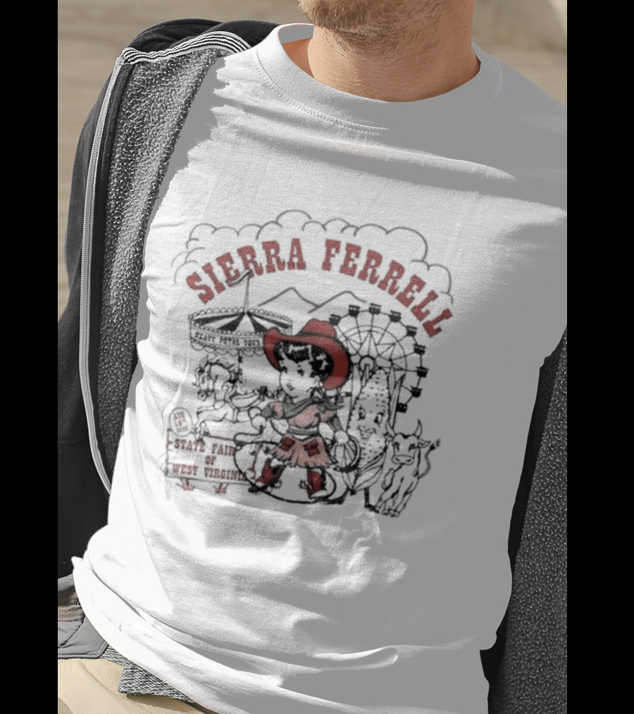 Sierra Ferrell State Fair West Virginia Lewisburg Aug 16 2026 Cowboy Ferris Wheel T-Shirt