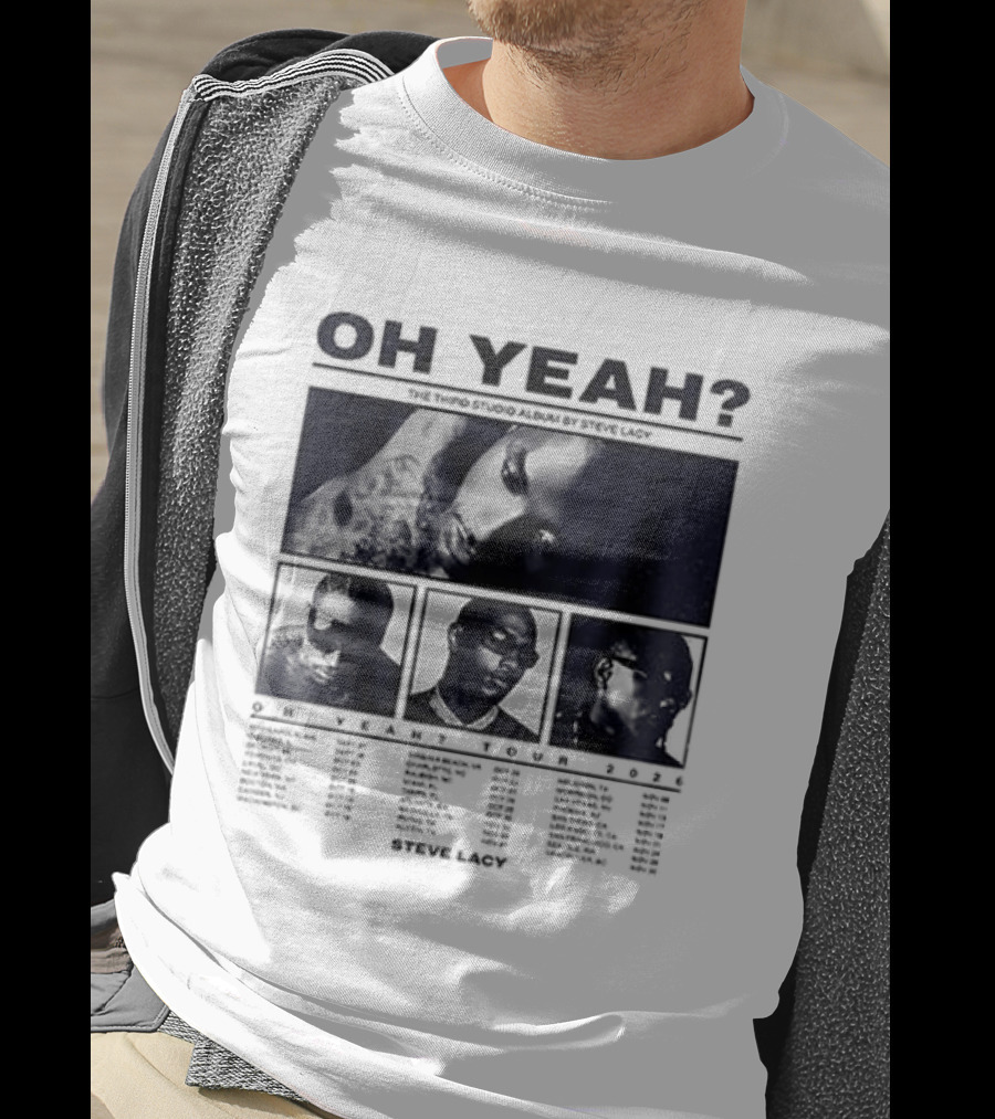 Steve Lacy Oh Yeah Tour Cities List Music Event Dates Compilation T-Shirt