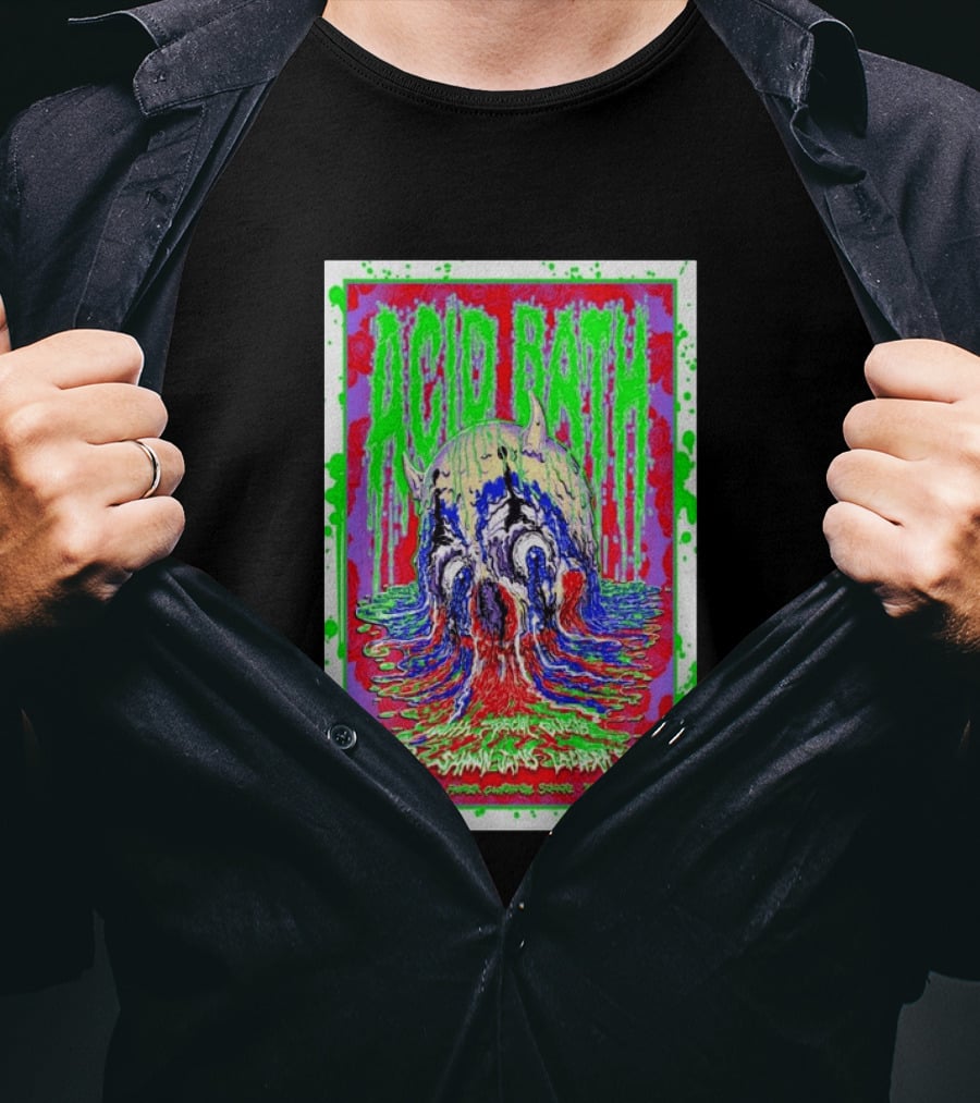 Acid Bath Special Guests Yob Summoner's Enigma Tour August 29 2026 Crystal Ballroom Portland Oregon T-Shirt