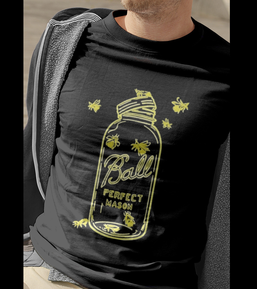 Ball Perfect Mason Jar With Bumble Bees T-Shirt