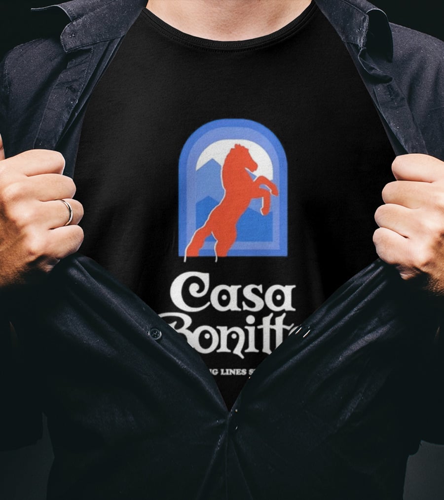 Casa Bonitto Wrecking Lines Since 2024 Denver Broncos Horse T-Shirt