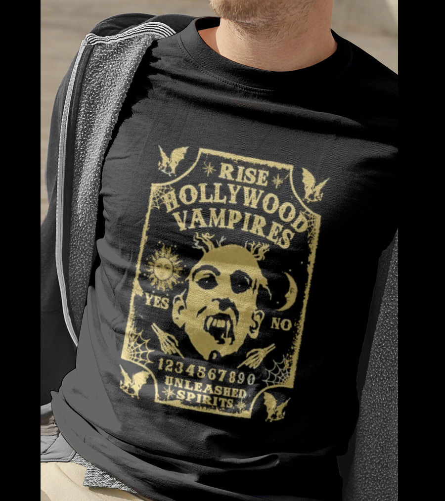 Rise Hollywood Vampires Unleashed Spirits 2026 Europe UK Tour Ouija 1990 T-Shirt