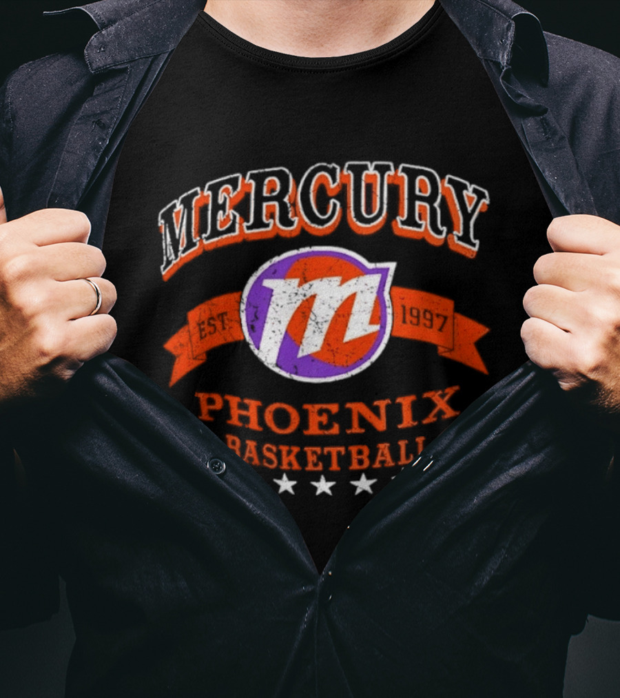 Phoenix Mercury Est 1997 Basketball Distressed T-Shirt