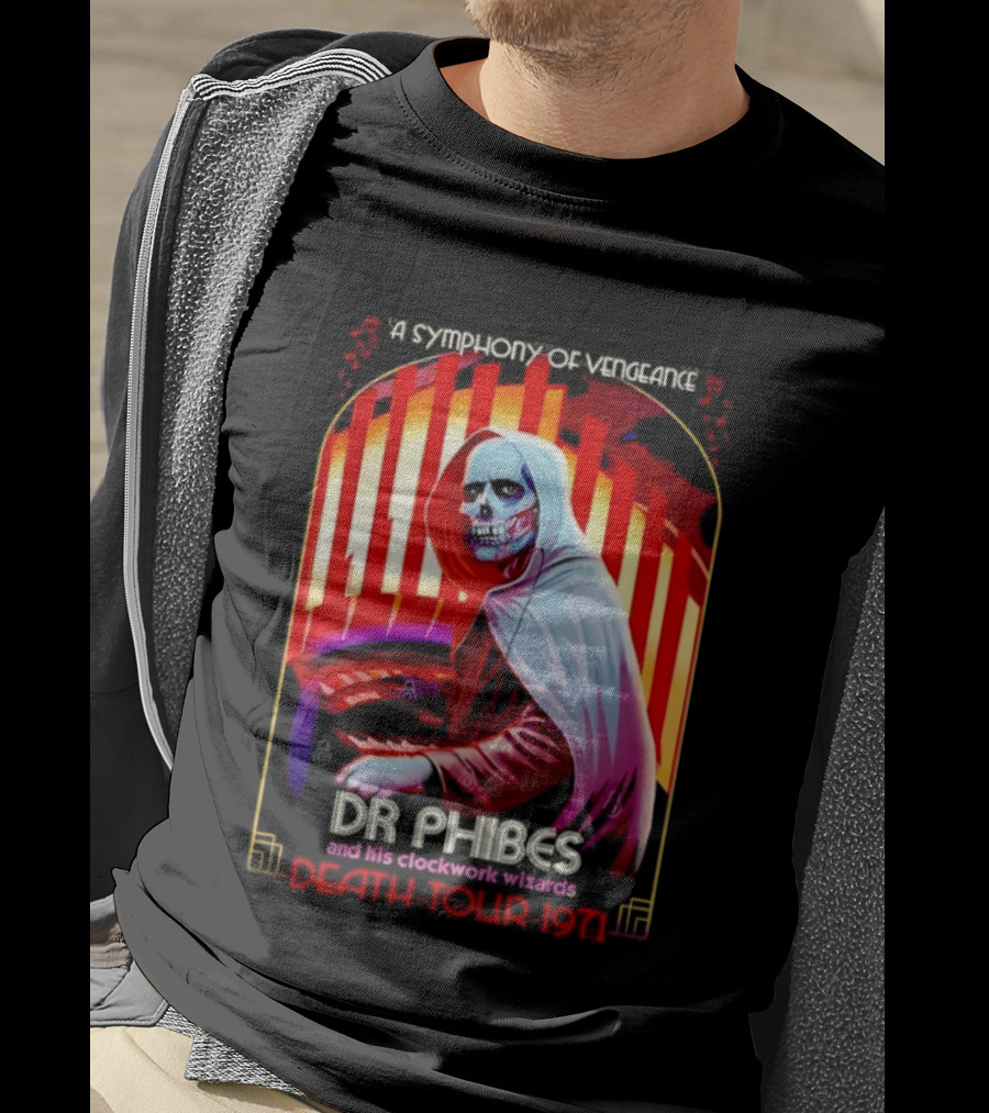 Dr Phibes And His Work Wizards A Symphony Of Vengeance Death Tour 1971 T-Shirt