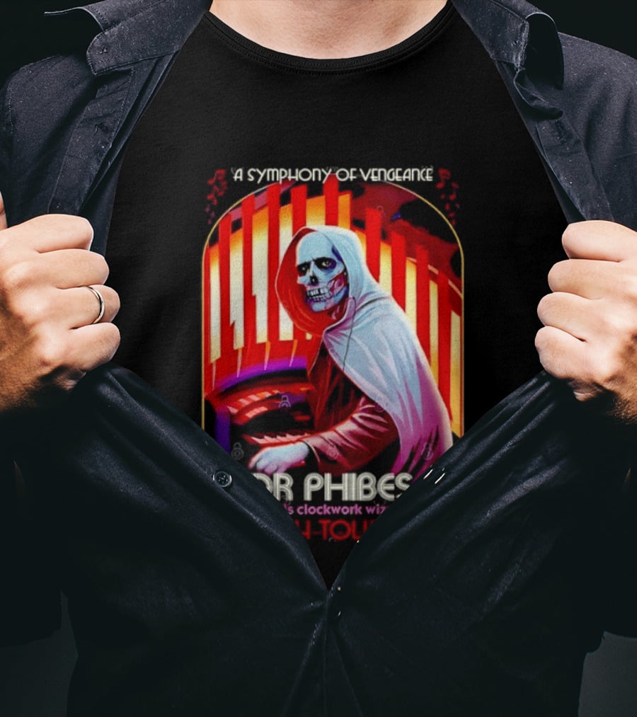 Dr Phibes And His Work Wizards A Symphony Of Vengeance Death Tour 1971 T-Shirt
