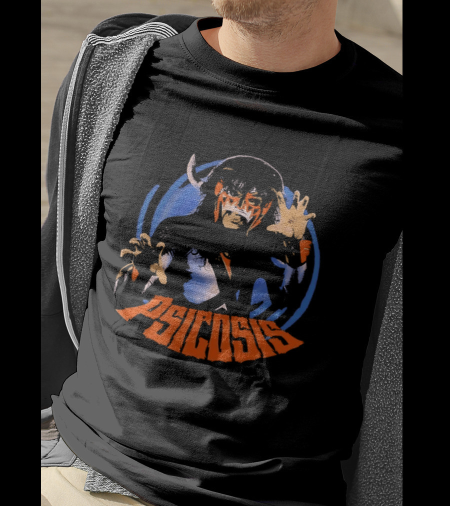 Psicosis Lucha Libre Wrestler Iconic Mask T-Shirt