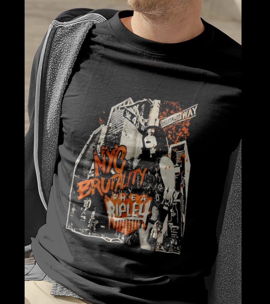 NYC Brutality Rhea Ripley WWE Wrestling W 43 Street T-Shirt