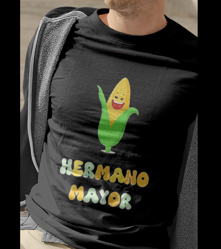 Hermano Mayor Corn With Smiling Vegetable Face T-Shirt