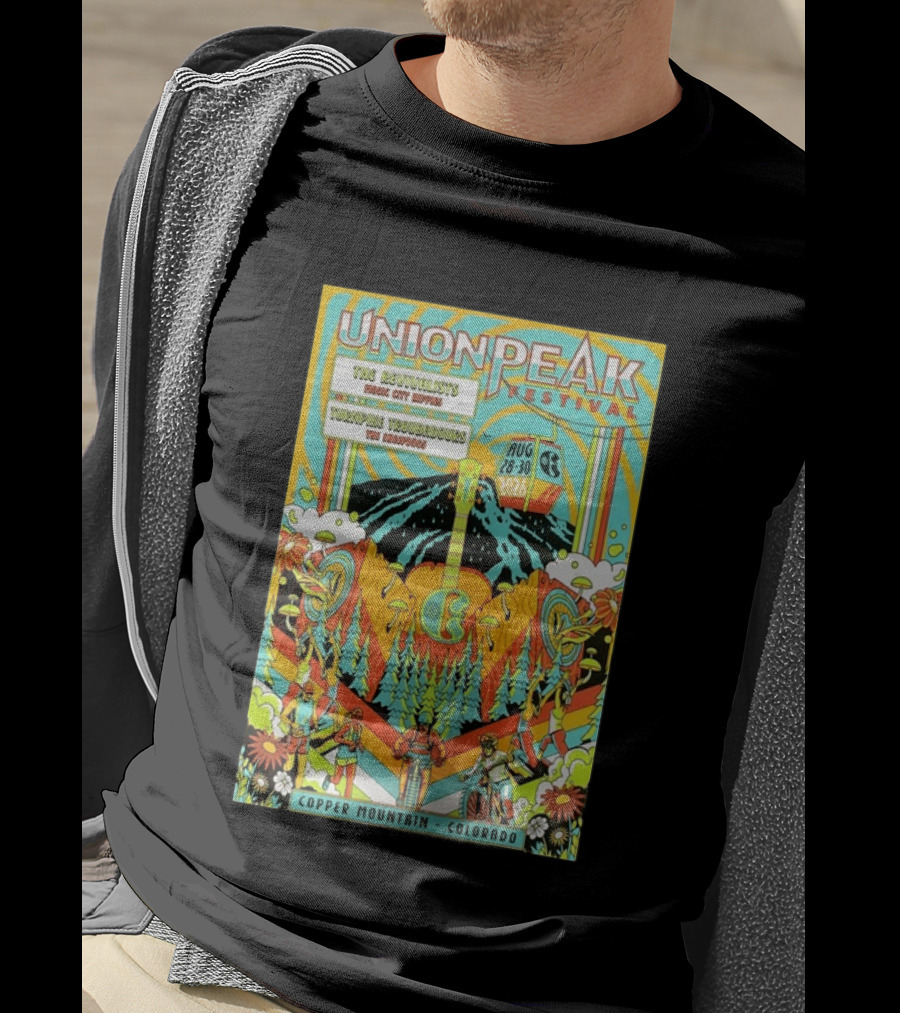 Union Peak Festival 2026 Copper Mountain Colorado Aug 28 30 Featuring The Revivalists Turbo Tweed Troubadours The Disco Biscuits T-Shirt