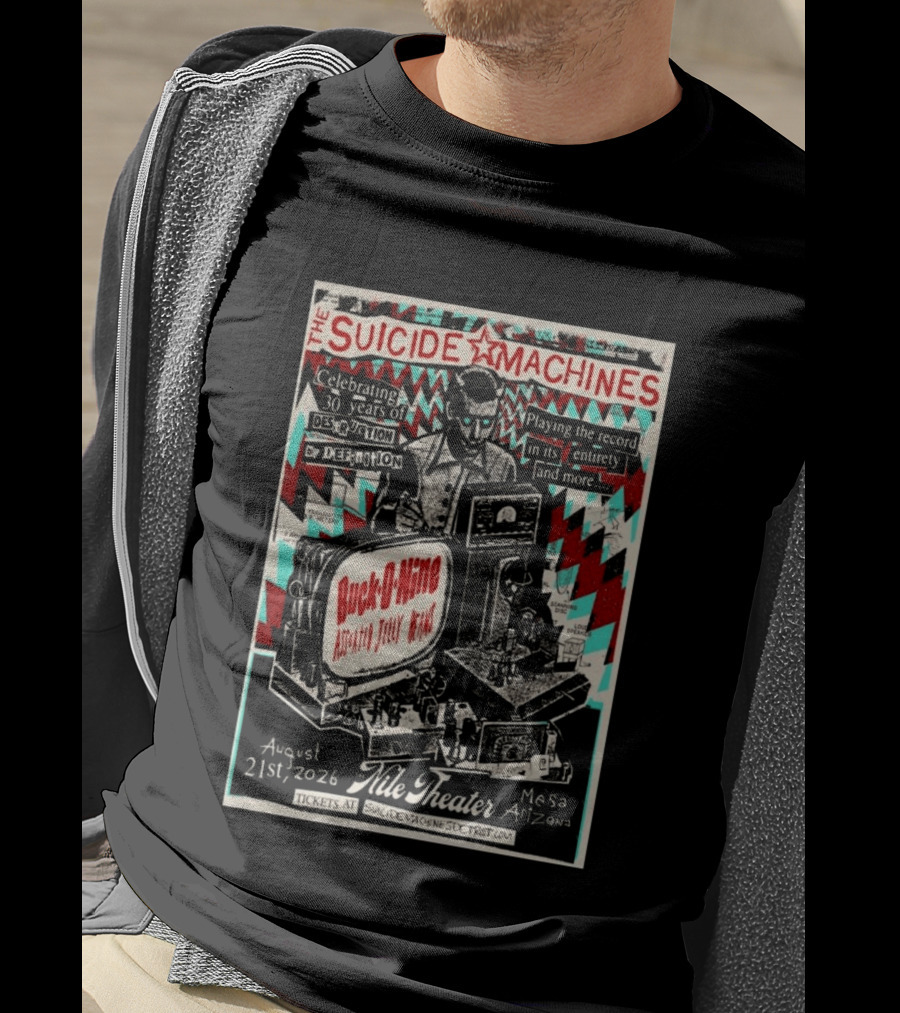 The Suicide Machines Celebrating 30 Years Destruction By Definition Nile Theater Mesa AZ Aug 21 2026 Buck O Nine Assorted Jelly Beans T-Shirt