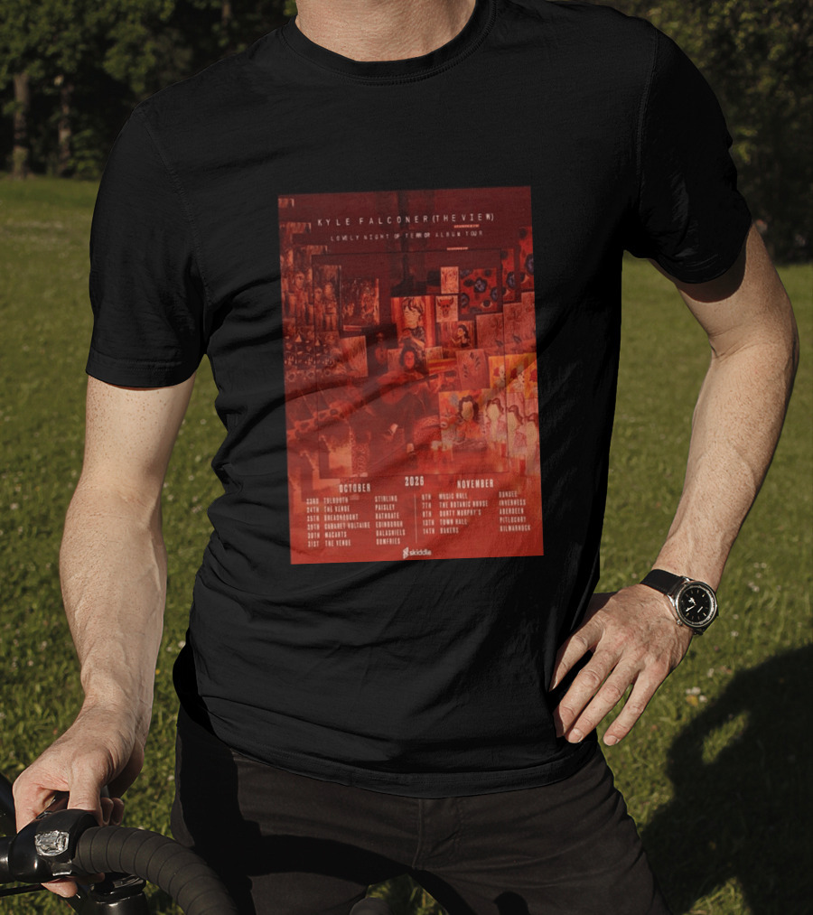 Kyle Falconer The View Lovely Night Of Terror Album Tour 2026 October November Scotland Dates T-Shirt