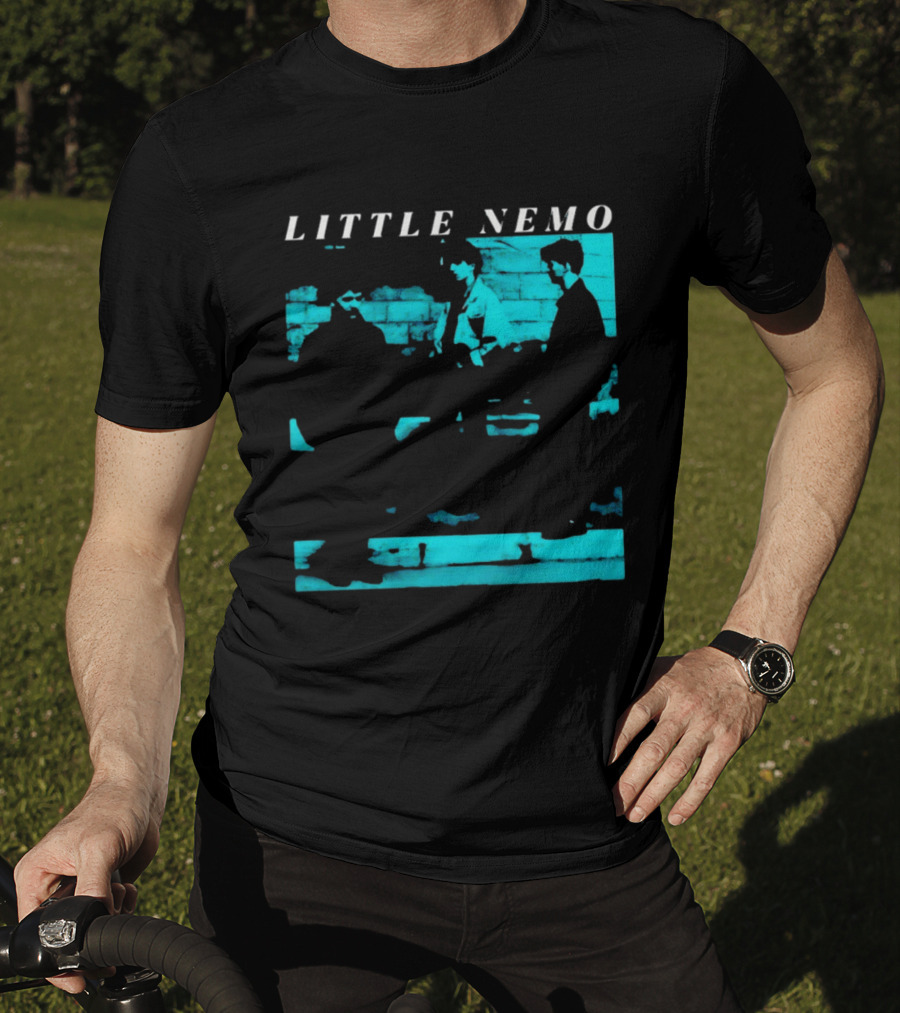 Little Nemo Post Punk Alternative Rock Band Aqua Blue Distressed T-Shirt