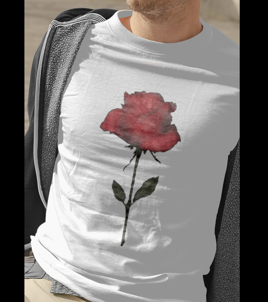 Original CORTIS Seonghyeon Acne Studios Women's Red Rose 2026 T-Shirt