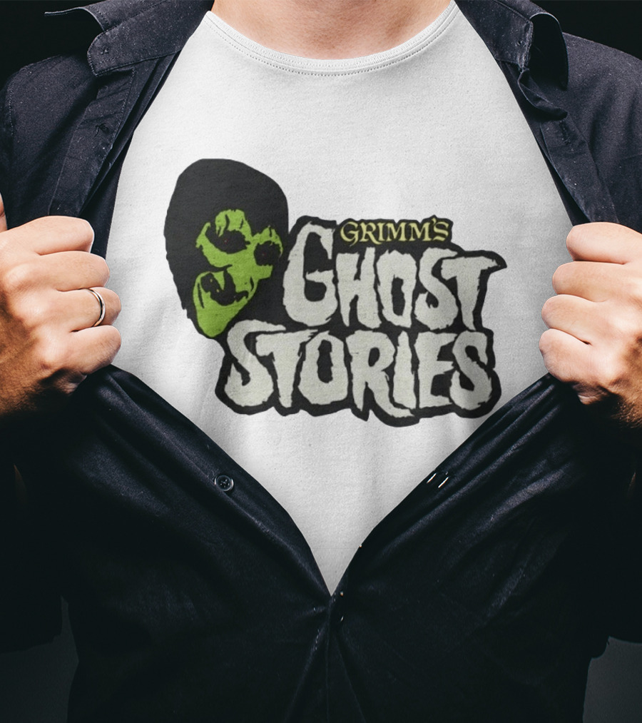 Grimm's Ghost Stories Spooky Horror Green Face T-Shirt