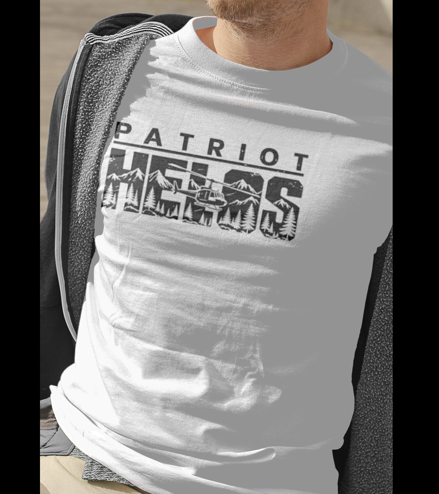 Patriot Helos Helicopter Mountain Forest Adventure T-Shirt