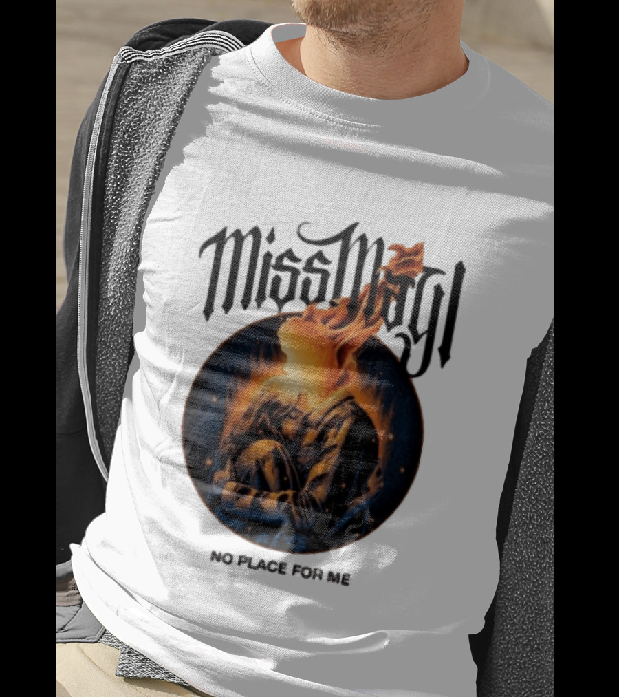Miss May I No Place For Me Solid State Records Store White Black Ringer T-Shirt