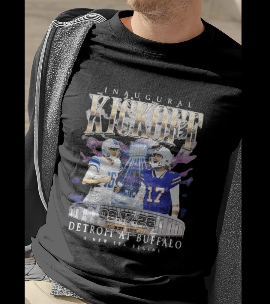 Inaugural Kickoff Detroit At Buffalo 09.17.26 A New Era Begins T-Shirt