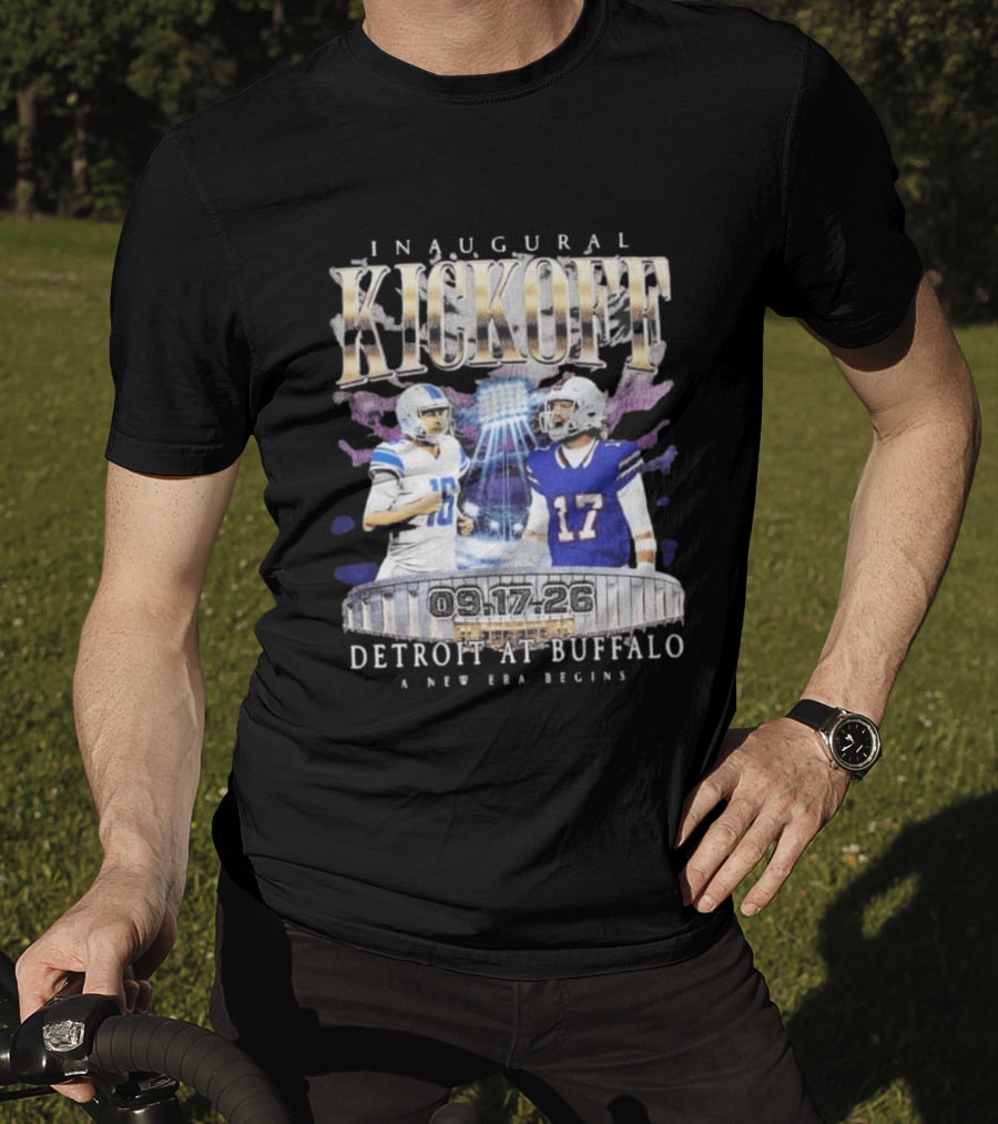 Inaugural Kickoff Detroit At Buffalo 09.17.26 A New Era Begins T-Shirt