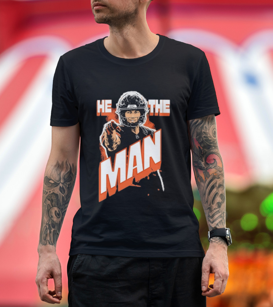 Caleb Williams He The Man Chicago Bears Fan T-Shirt