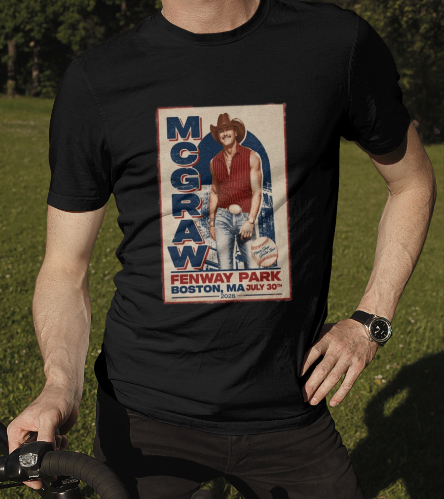 Tim McGraw Fenway Park Boston July 30 2026 Event T-Shirt