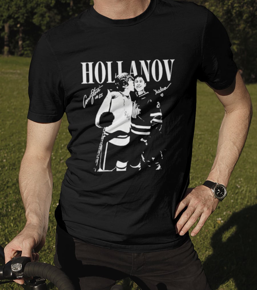 Hollanov Comorston Hudson No 87 Autographs T-Shirt