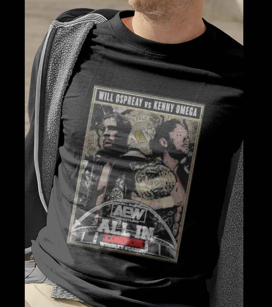 Will Ospreay Vs Kenny Omega AEW Wrestling All In London Wembley Stadium T-Shirt