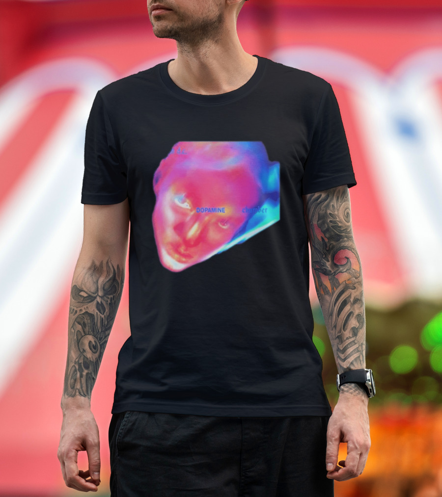 Fontaines D.C. Dopamine Chamber Album Cover Art Face T-Shirt