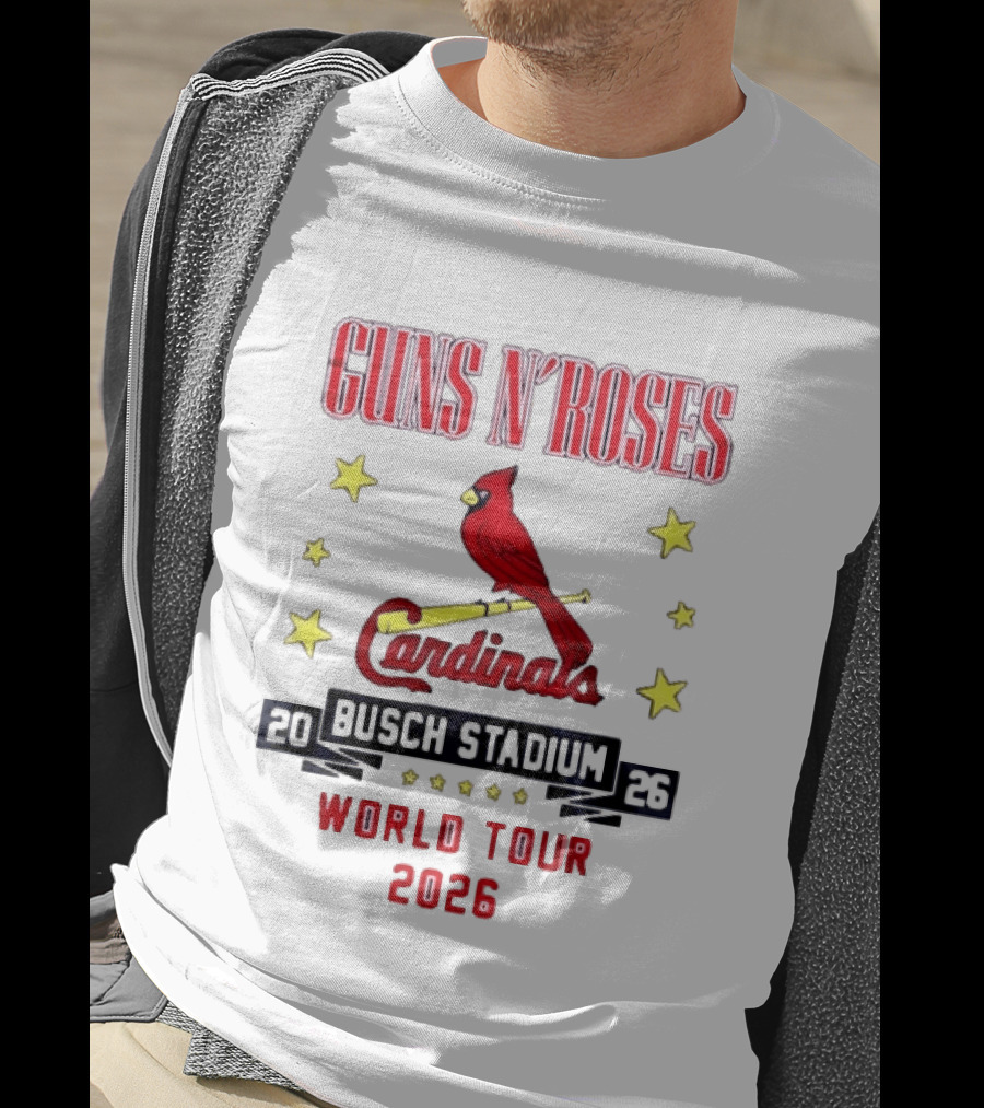 Guns N' Roses Busch Stadium St Louis Cardinals World Tour 2026 T-Shirt