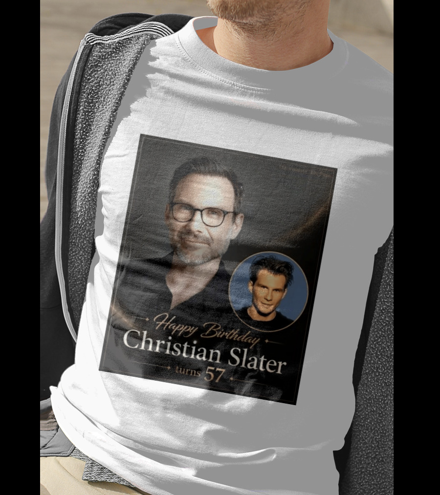 Happy Birthday Christian Slater Turns 57 Ultimate 80s Page T-Shirt