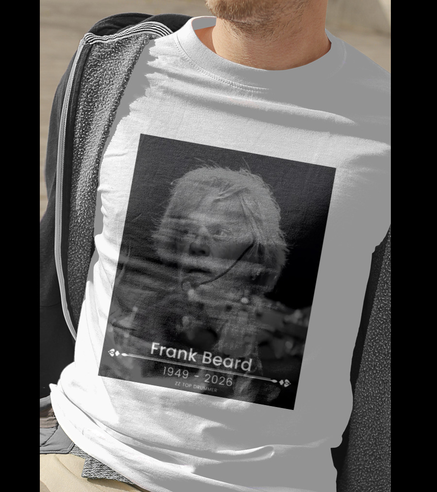 ZZ Top Drummer Frank Beard 1949 2026 Memoriam T-Shirt
