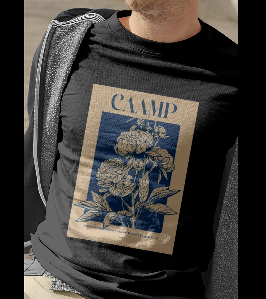 CAAMP KettleHouse Amphitheater Bonner MT August 17+18 2026 Floral T-Shirt