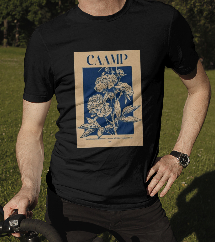 CAAMP KettleHouse Amphitheater Bonner MT August 17+18 2026 Floral T-Shirt