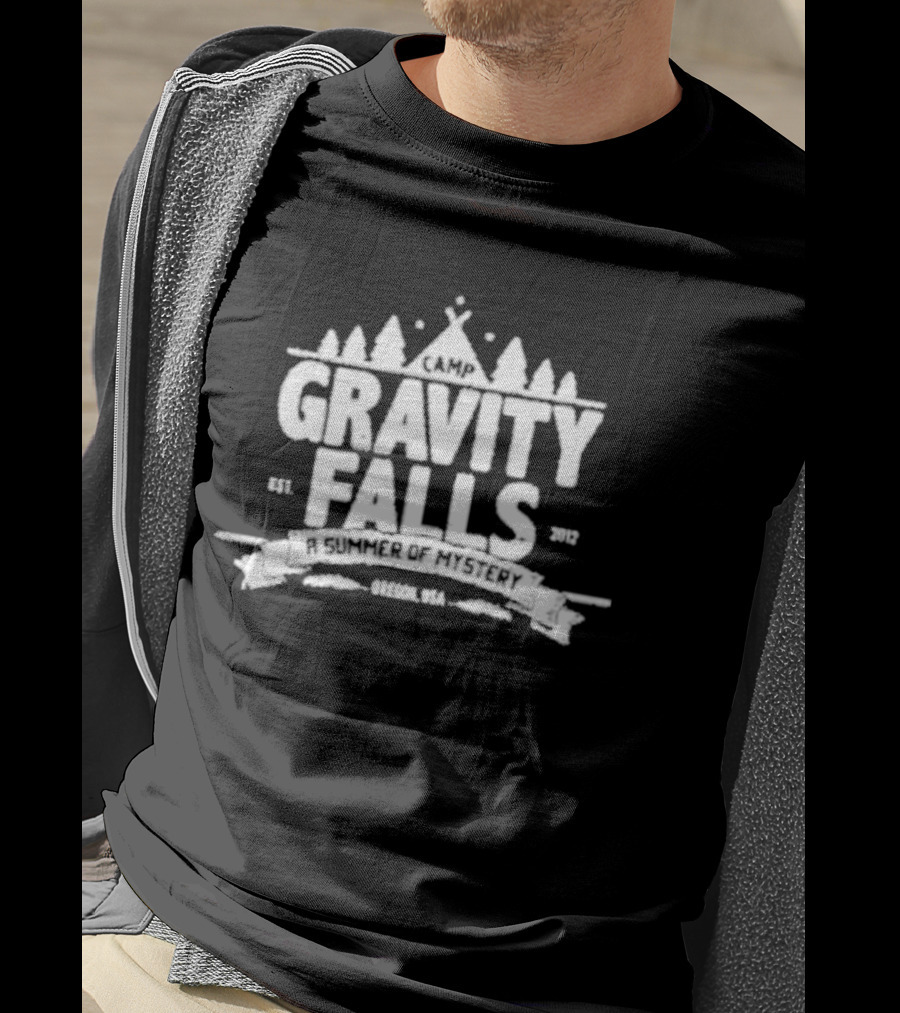 Camp Gravity Falls A Summer Of Mystery Drecon USA Est. 2012 T-Shirt