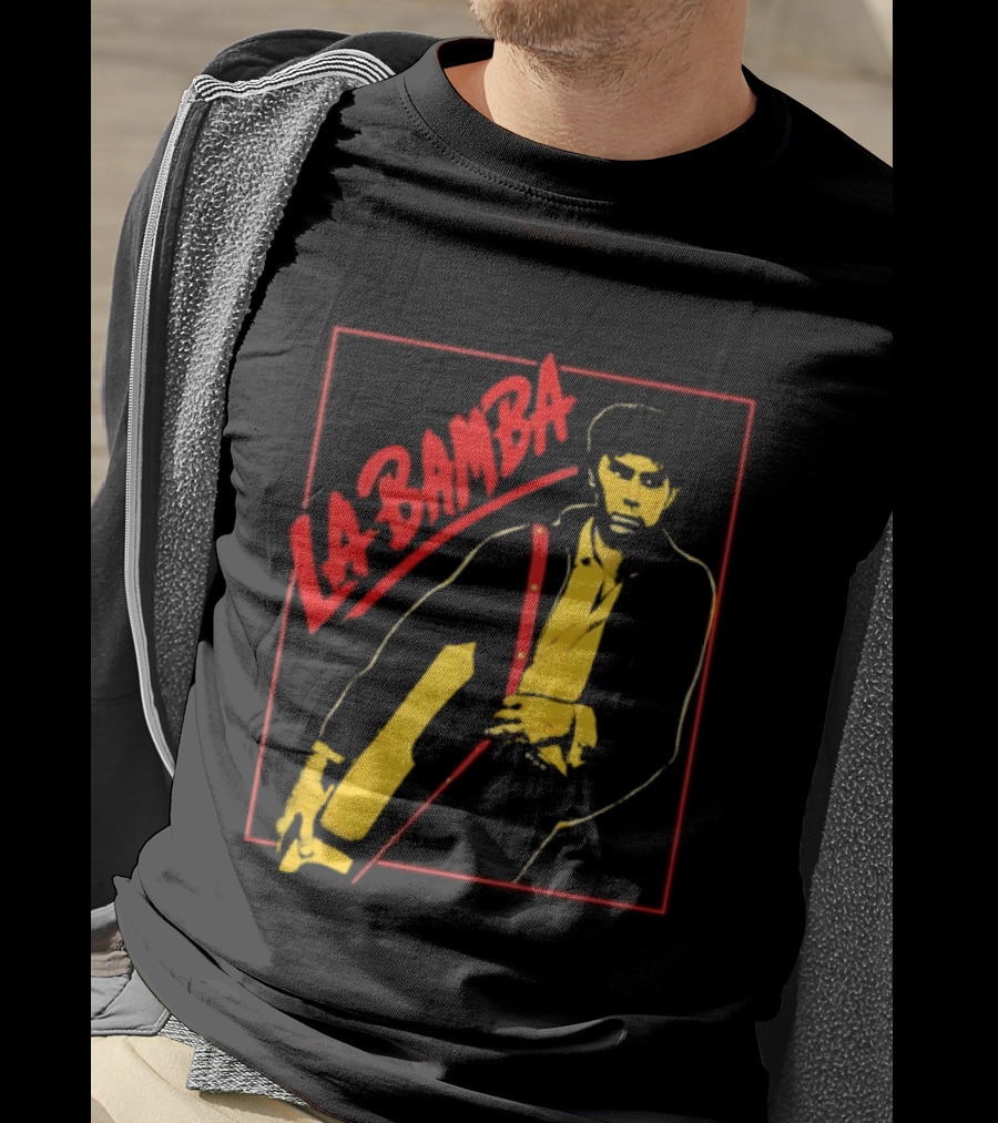 Ritchie Valens La Bamba Rock And Roll Iconic Yellow Red T-Shirt