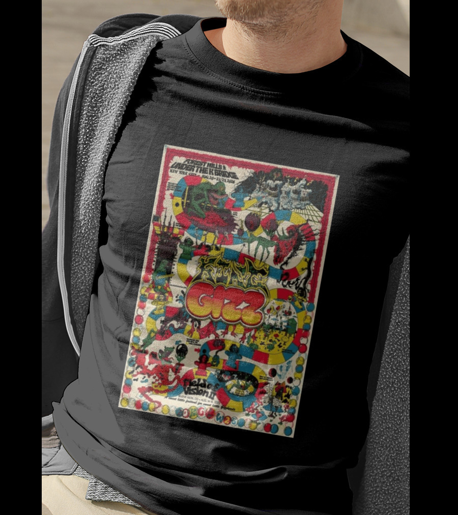 Goose Aug 18 2026 Commodore Ballroom Vancouver BC Flying Gizz Field Of Vision New York City Forest Hills Under The Rainbow T-Shirt