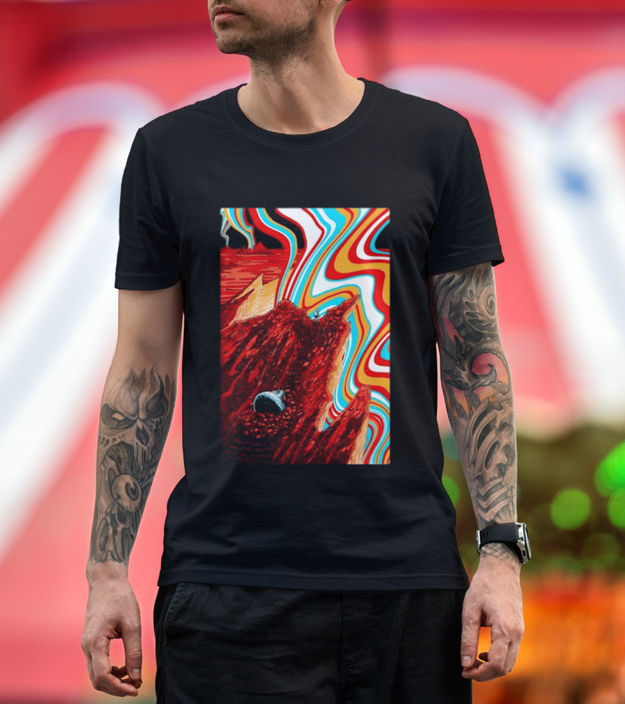 Gov't Mule Livingston MT August 18 2026 Event Psychedelic Swirls Alien Landscape T-Shirt