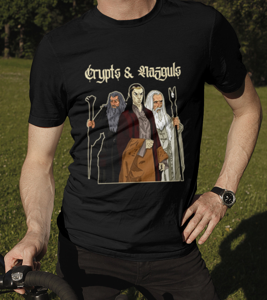 Crypts & Nazgûls Wizards Of The Rings Characters T-Shirt