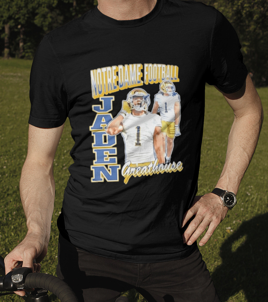 Notre Dame Football Jaden Greathouse 1 Fighting Irish T-Shirt