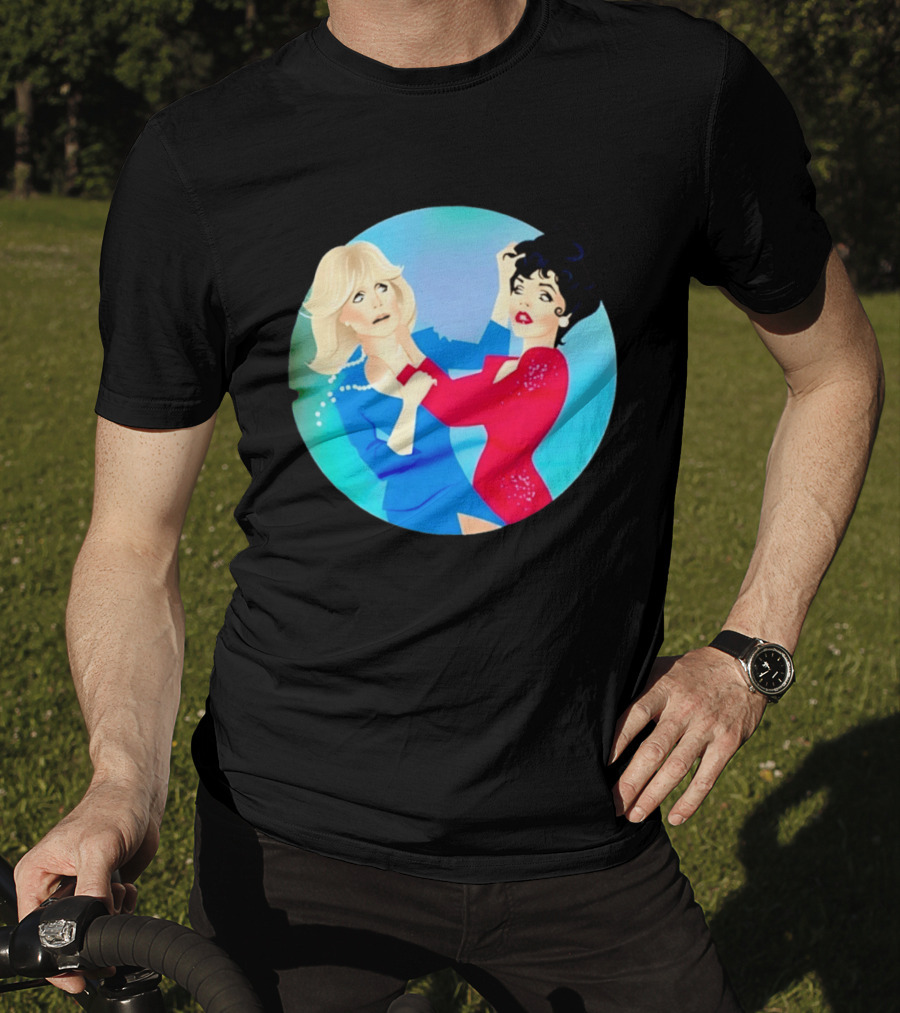 Alexis Carrington Krystle Carrington Iconic Dynasty Catfight Scene T-Shirt