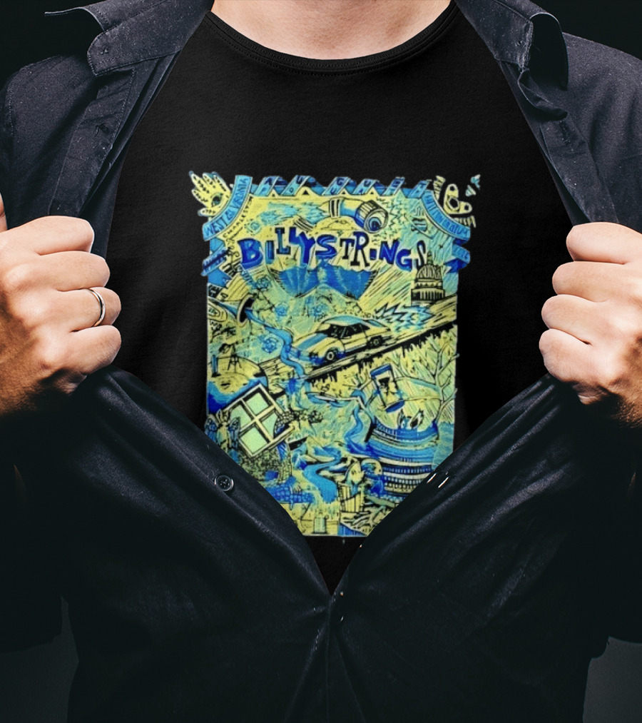 Billy Strings Charleston Coliseum 2023 West Virginia Concert Doodle T-Shirt