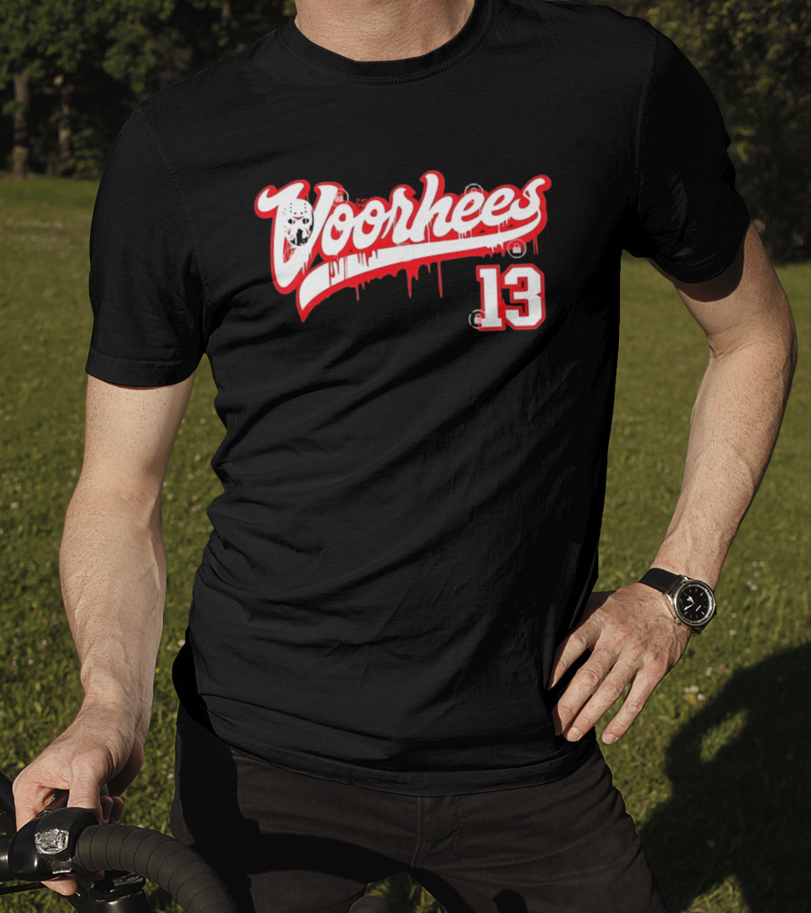 Jason Voorhees Mask Dripping Blood 13 Hockey Friday The 13th T-Shirt