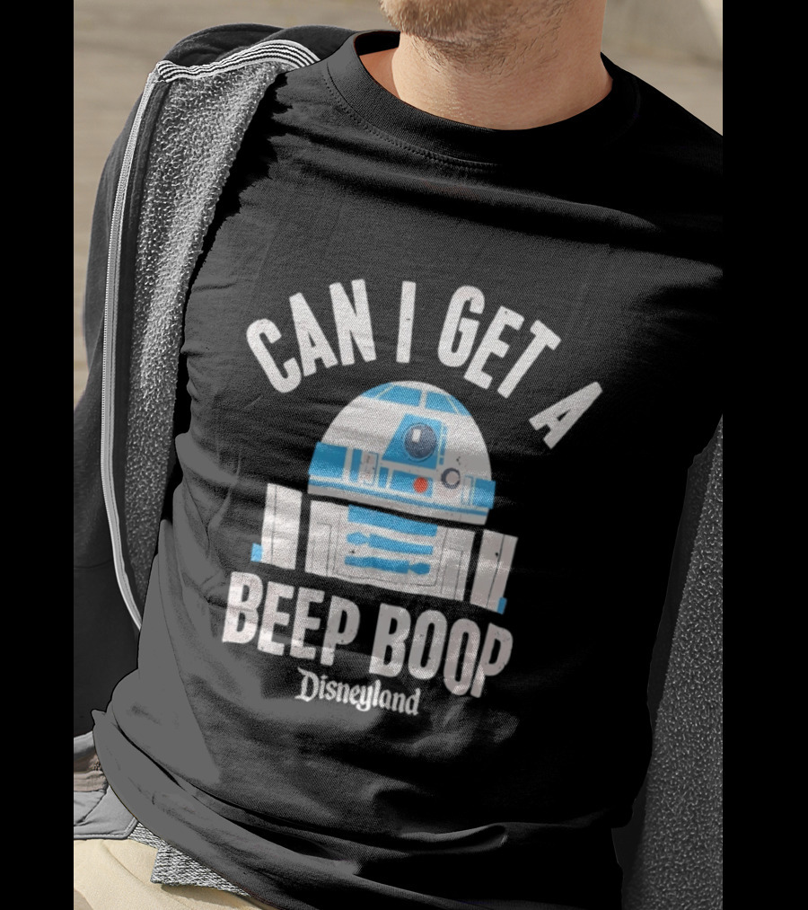 Can I Get A Beep Boop R2 D2 Disneyland Distressed T-Shirt
