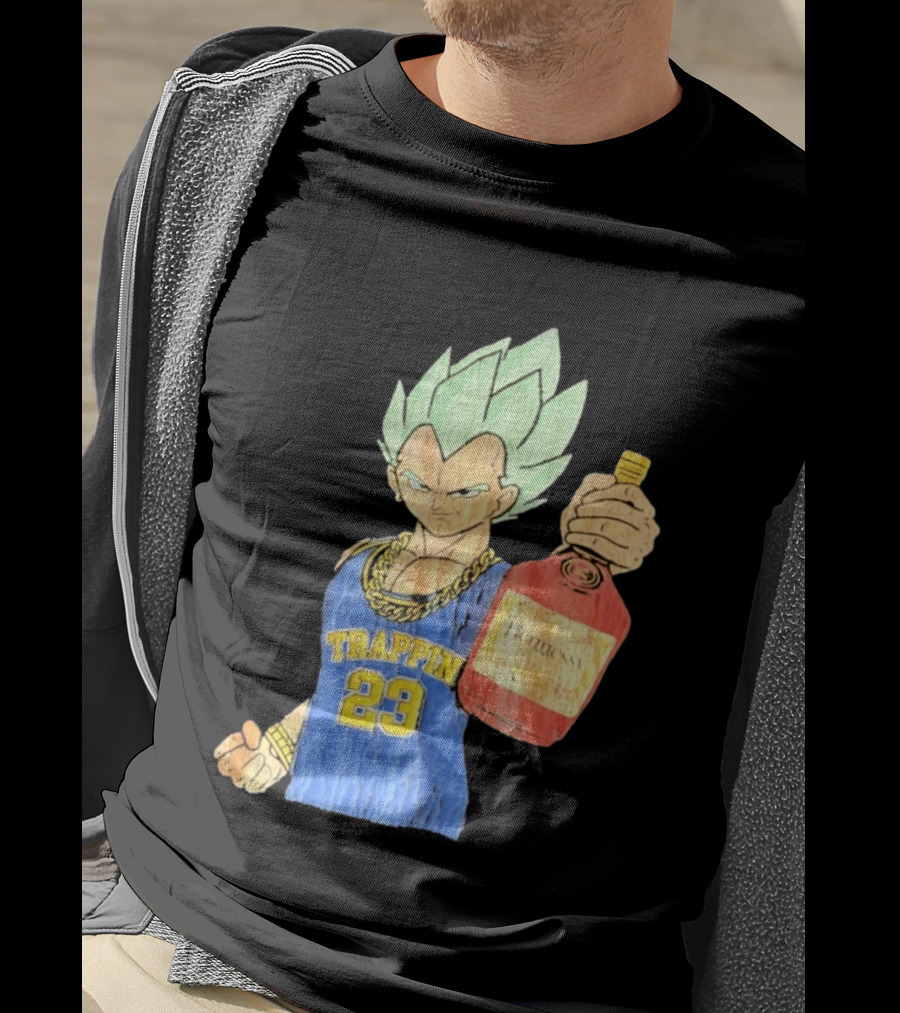 Vegeta Trappin 23 Hennessy Dragon Ball Z T-Shirt