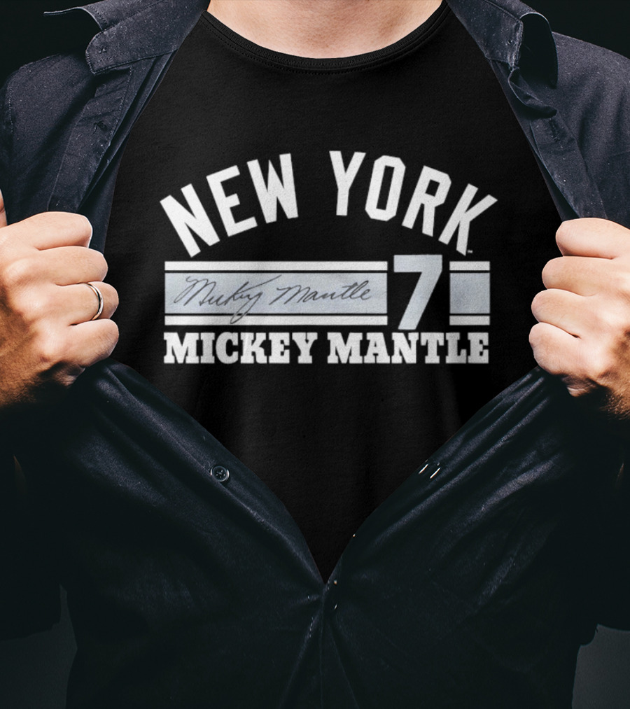 New York Yankees Mickey Mantle 7 MLB Legend T-Shirt