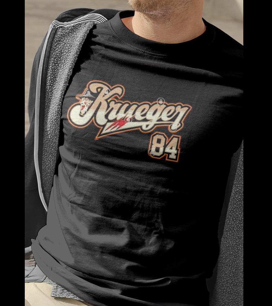 Krueger 84 Freddy A Nightmare On Elm Street Claw Slash Hat T-Shirt