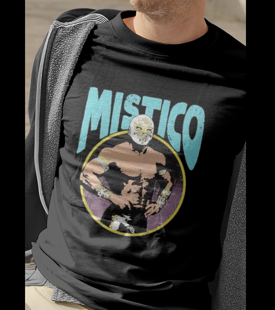Mistico Lucha Libre Wrestler CMLL Mexican Wrestling Iconic Masked Fighter T-Shirt