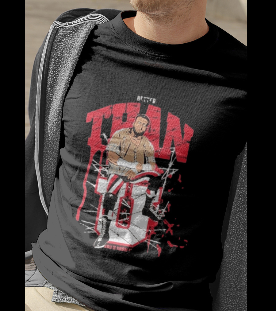 MJF Better Than You AEW Champion Barbed Wire Wrestling T-Shirt