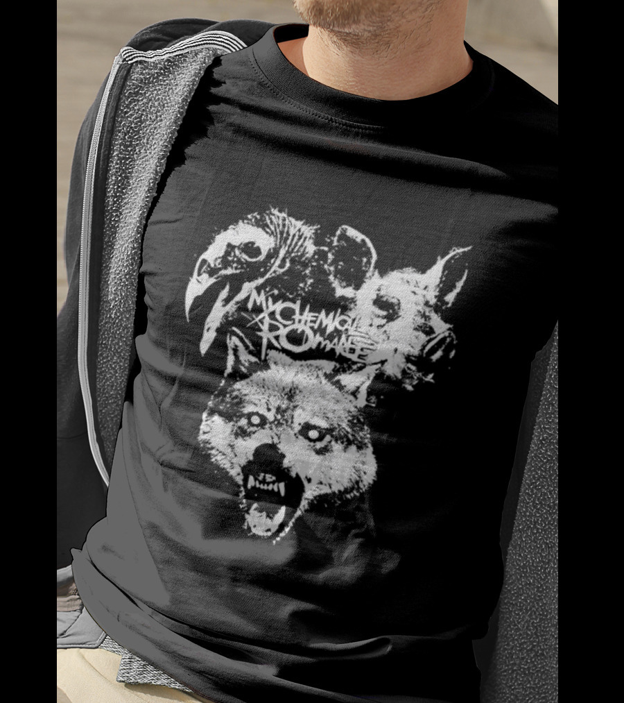 My Chemical Romance Wolf Vulture Pig MCR Band T-Shirt