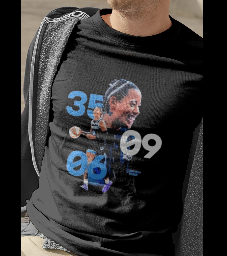 Natasha Cloud Historic 35 Points 5 Rebounds 5 Assists Performance T-Shirt