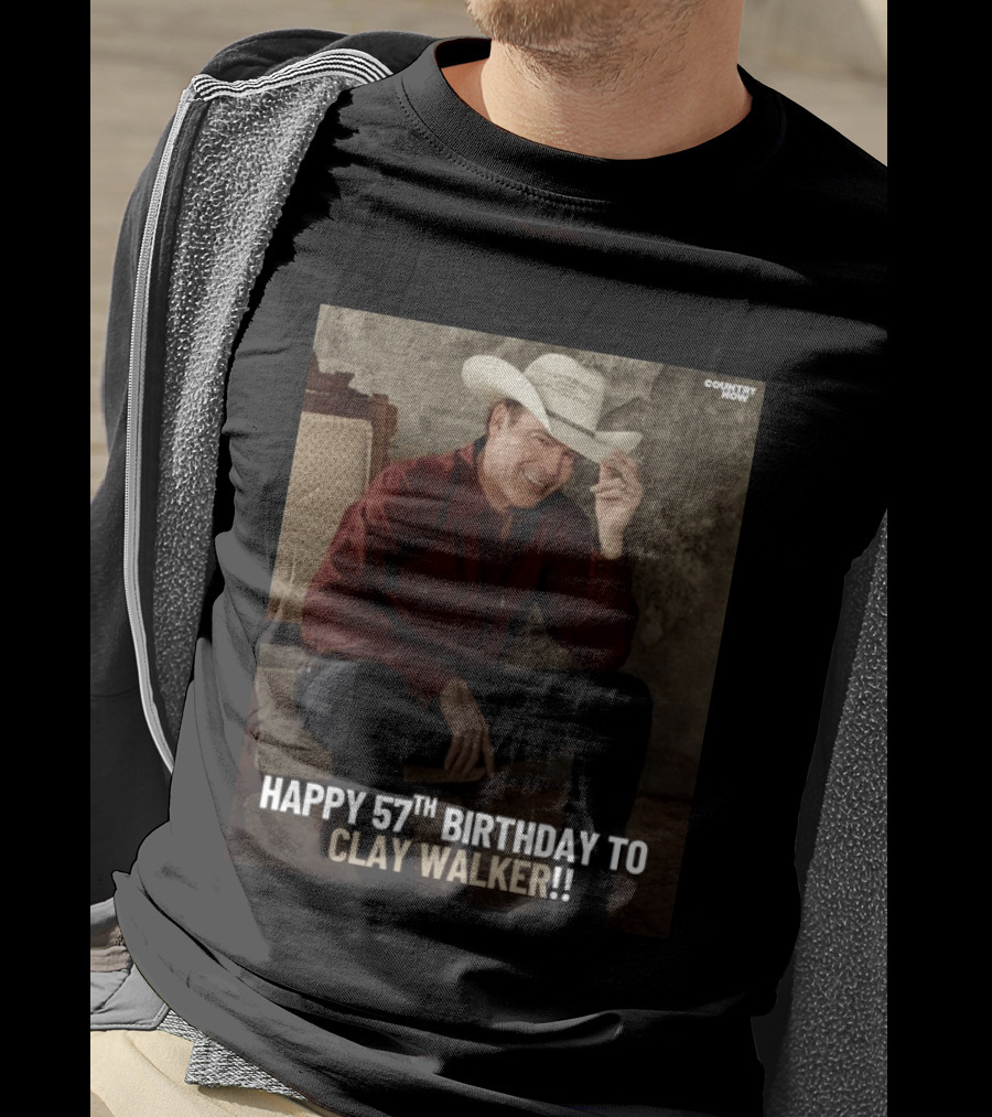 Clay Walker Celebrates Turning 57 In Classic Country T-Shirt